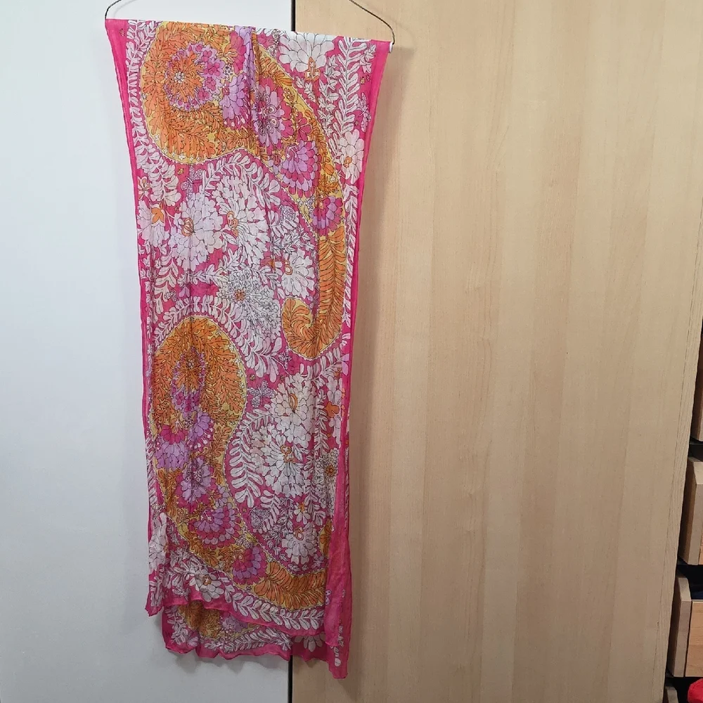 Vera Pink and Orange Scarf, 20